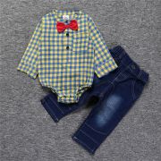 Costumas cu blugi si body camasuta MBFSB82-1-H4.9-12 luni (Marimea 20 incaltaminte)