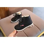 Ghete negre imblanite cu siret (Marime Disponibila: Marimea 23) MBA88-4-p32