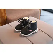 Ghete negre imblanite cu siret (Marime Disponibila: Marimea 23) MBA88-4-p32