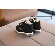 Ghete negre imblanite cu siret (Marime Disponibila: Marimea 23) MBA88-4-p32