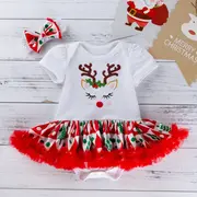 Rochita body cu fustita din saten - Renul iubaret MDMS72-cr3