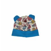 Caciula Blue Animals, in strat dublu, 46-48 cm KDECDB1836BANIM
