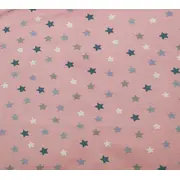 Caciula Pink Stars, cu bordura, in strat dublu, 48-50 cm KDECDB35PIST