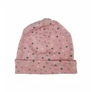 Caciula Pink Stars, cu bordura, in strat dublu, 50.5-52 cm KDECDB68PIST
