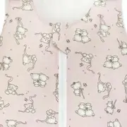 Sac de dormit copii, Loving Bear Pink, din bumbac, 70 cm, 0.8 tog - Primavara KDEPR7008LBP