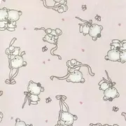Sac de dormit copii, Loving Bear Pink, din bumbac, 60 cm, 0.8 tog - Primavara KDEPR6008LBP