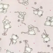 Sac de dormit copii, Loving Bear Pink, din bumbac, 130 cm, 1 tog - Toamna KDEP1301LBP