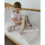 Sac de dormit copii, Loving Bear Pink, din bumbac, 130 cm, 0.5 tog - Vara KDEV13005LBP