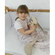 Sac de dormit copii, Loving Bear Pink, din bumbac, 140 cm, 0.5 tog - Vara KDEV14005LBP