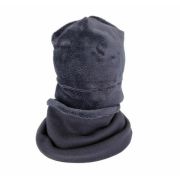 Set caciula cu protectie gat Fleece Navy pentru copii 6-18 luni, din bumbac KDECPF618NVY