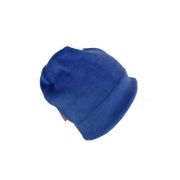 Set caciula cu protectie gat nou nascut Fleece Blue, din bumbac KDECPF00BLU