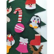 Bradut de Craciun din fertu cu decoratiuni, pentru perete,75cm KDEBCF75DP