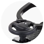 Masinuta de impins chipolino turbo black cu maner hubroctr02102bk