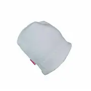 Set caciula cu protectie gat nou nascut Fleece Alb, din bumbac KDECPF00ALB