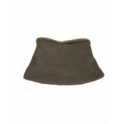 Set caciula cu protectie gat nou nascut Fleece Kaki, din bumbac KDECPF00KAKI