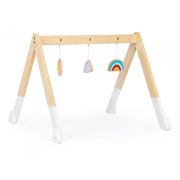 Bara educativa din lemn pentru copii cu 3 jucarii, ecotoys ca12231 edeedica12231
