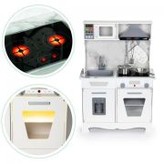 Bucatarie din lemn cu sunete, lumini si accesorii, ecotoys tl10181 edeeditl10181