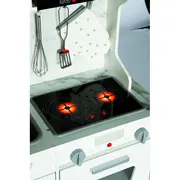 Bucatarie din lemn cu sunete, lumini si accesorii, ecotoys tl10181 edeeditl10181