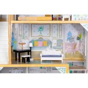Casuta de papusi inalta din lemn cu mobilier si lift, ecotoys w06a400 edeediw06a400
