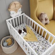 Patut Mic, Co-sleeping Din Lemn, Classic Alb 90 X 40 Cm Pjbbedside_alb