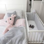 Patut Mic, Co-sleeping Din Lemn, Classic Alb 90 X 40 Cm Pjbbedside_alb