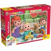 Puzzle de colorat maxi - o zi insorita cu cocomelon (24 piese)