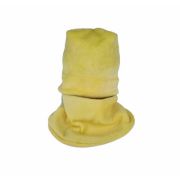 Set caciula cu protectie gat Fleece Galben pentru copii 3-6 luni, din bumbac KDECPF36GLB