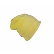 Set caciula cu protectie gat nou nascut Fleece Galben, din bumbac KDECPF00GLB