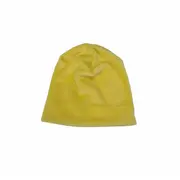 Set caciula cu protectie gat nou nascut Fleece Galben, din bumbac KDECPF00GLB