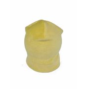 Set caciula cu protectie gat nou nascut Fleece Galben, din bumbac KDECPF00GLB