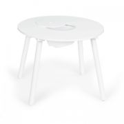 Set de masa cu doua scaune pentru copii si loc de depozitare jucarii ecotoys wh135 - alb edeediwh135
