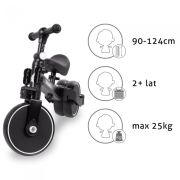 Tricicleta cu pedale 3 in 1 kidwell pico black edeedirotrpic01a3