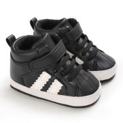 Ghetute negre cu dungi albe (Marime Disponibila: 6-9 luni (Marimea 19 incaltaminte)) MBB233-2-p4