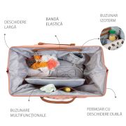 Geanta de infasat Childhome Mommy Bag Roz ERF5420007146696