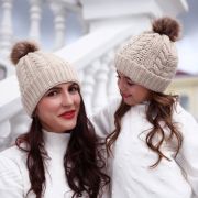Set caciulita pentru mama si bebe ADOCTSC48-sa6