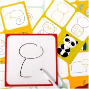 Joc educativ Animale Desenam pas cu pas, 24 piese Mimorello EK6667 BBJEK6667_Initiala