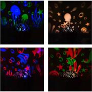 Lampa de veghe cu proiector si 2 cupole Malatec MY17757 BBJMY17757_Negru