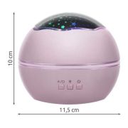 Lampa de veghe cu proiector si 2 cupole Malatec MY17757 BBJMY17757_Roz