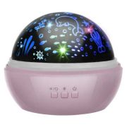 Lampa de veghe cu proiector si 2 cupole Malatec MY17757 BBJMY17757_Roz