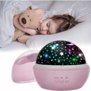 Lampa de veghe cu proiector si 2 cupole Malatec MY17757 BBJMY17757_Roz