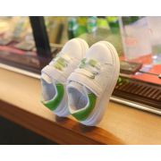 Adidasi albi cu insertie verde din lac MB606-3-p32