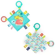 Bright Starts - Jucarie mini paturica cu animalute vesele BBB12619