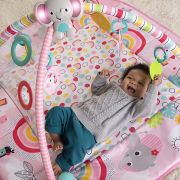 Bright Starts - Salteluta de activitati 5 in 1 Gym & Ball Pit Rainbow Tropics BBB12625