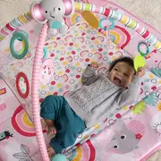 Bright Starts - Salteluta de activitati 5 in 1 Gym & Ball Pit Rainbow Tropics BBB12625