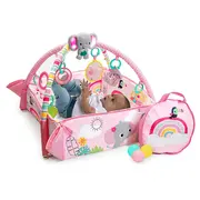 Bright Starts - Salteluta de activitati 5 in 1 Gym & Ball Pit Rainbow Tropics BBB12625