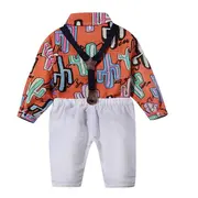 Costum pentru baietei cu papion si body camasuta ADtzb0610-2-H9