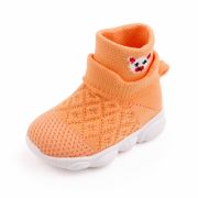 Mocasini portocalii, inalti tip adidas - Ursulet MDd2649-4-p32.Marimea 23