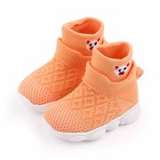 Mocasini portocalii, inalti tip adidas - Ursulet MDd2649-4-p32.Marimea 23