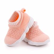 Mocasini roz banan tip adidas cu talpa antiderapanta MDd2649-2-p32.Marimea 22