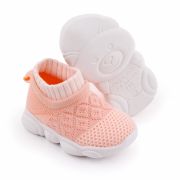 Mocasini roz banan tip adidas cu talpa antiderapanta MDd2649-2-p32.Marimea 22